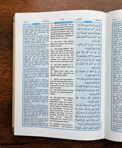 Holy Quran – Urdu translation in ROMAN Script